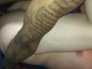 sexy brunette creampied while riding