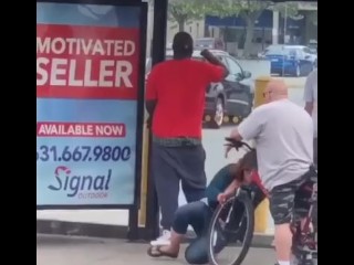 Two bear slaves suck off their master