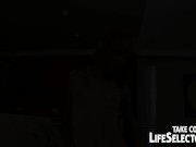 Girl cleaning home and watching porn end up masturbates