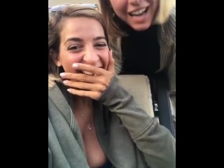 Red head beauty receives stimulation