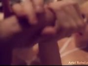 Massage Table Handjob with Panties