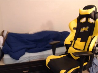 she rides me. tits dangling and swinging 