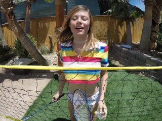 Lesbea HD Horny girlfriend rubbing her pussy on my leg in th