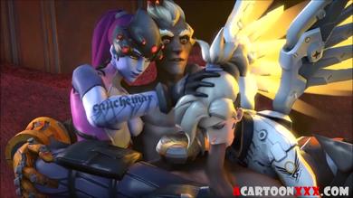 3D babes deepthroating big dicks compilation