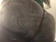 stick in ass and flashing tiny dick