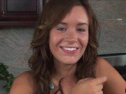 Hot brunette knows how to suck a cock