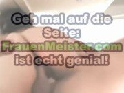 Two shemales suck cocks at the gloryhole