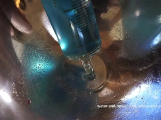 Cute blonde blowing off her boyfriend in a messy cumshot