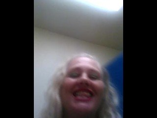 Black granny huge haning tits with young white guy