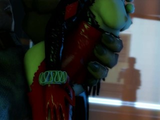 MULTICOLOURED THONG!! BIG ASS!!