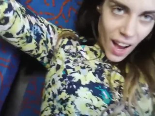 Extremely busty chick does hot lapdance